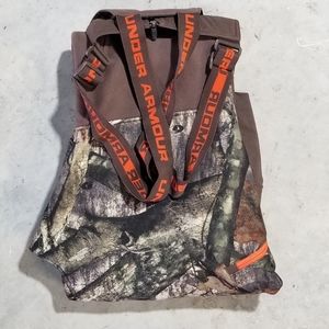 UNDER ARMOUR MEN'S FLEECE LINED BIBS